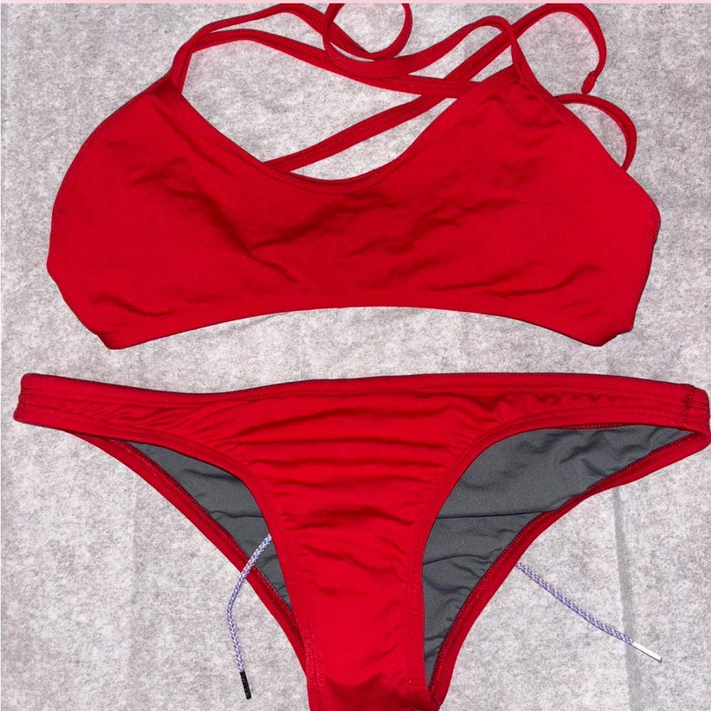 Jolyn Red bikini set